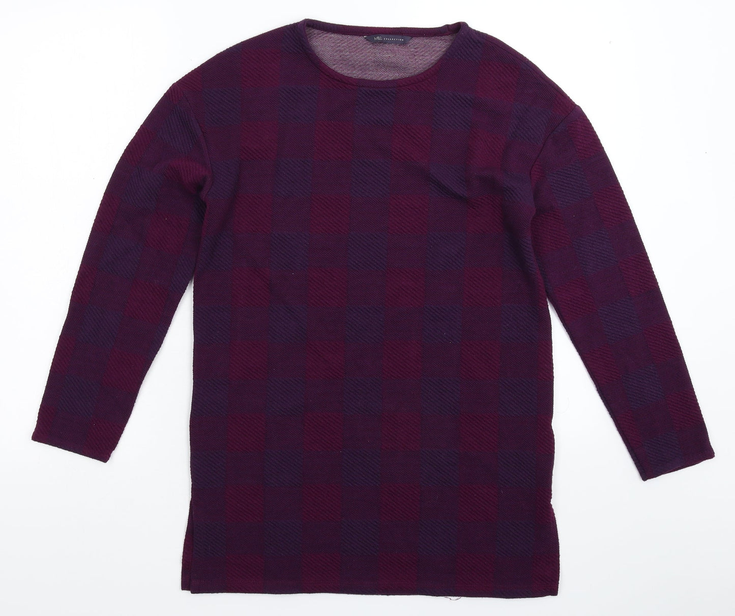 Womens UK Size M Marks and Spencer Purple Pullover Sweatshirt