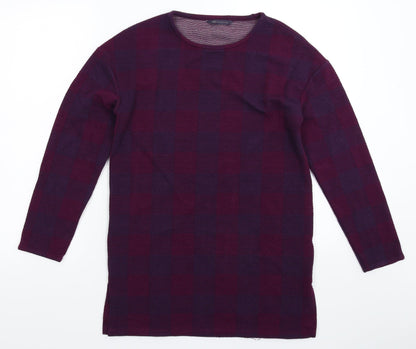 Womens UK Size M Marks and Spencer Purple Pullover Sweatshirt