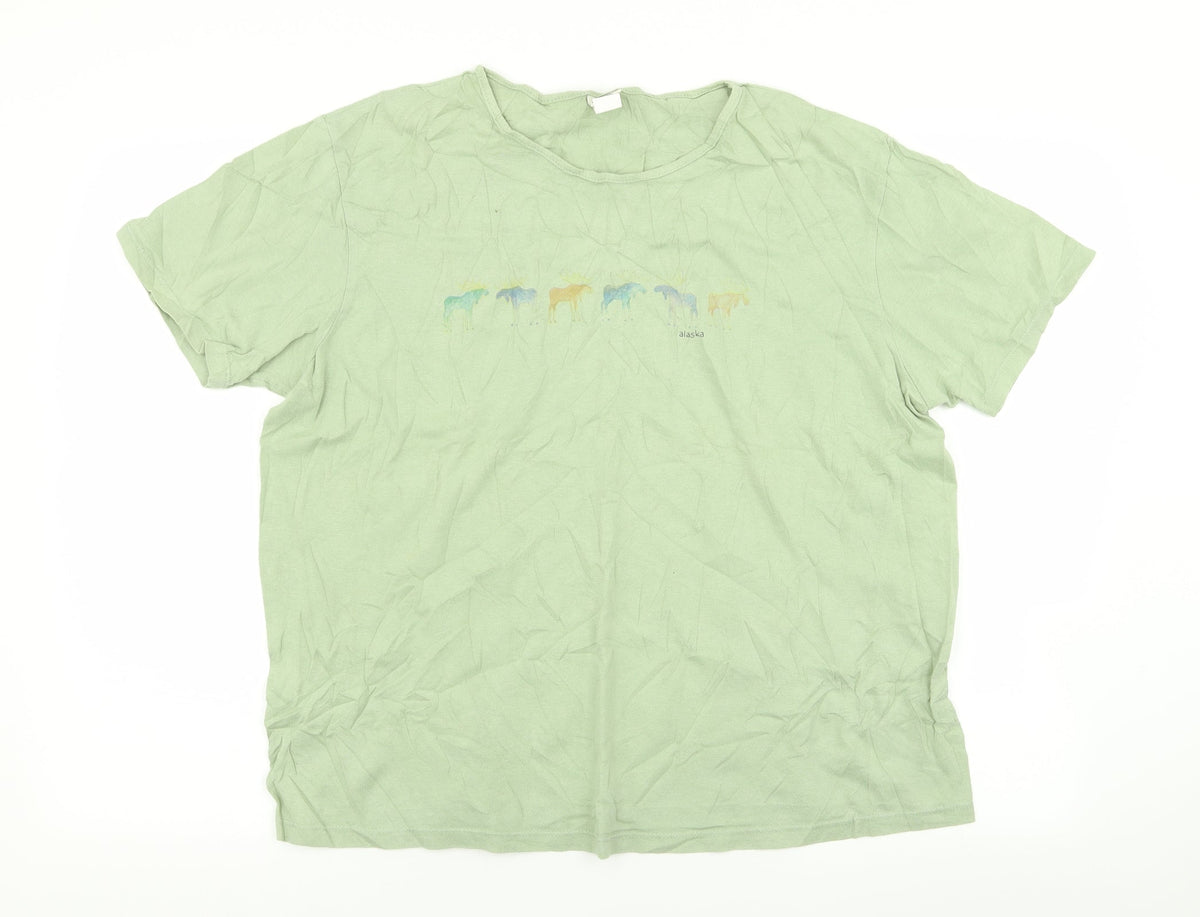sutton Womens Green   Basic T-Shirt Size L