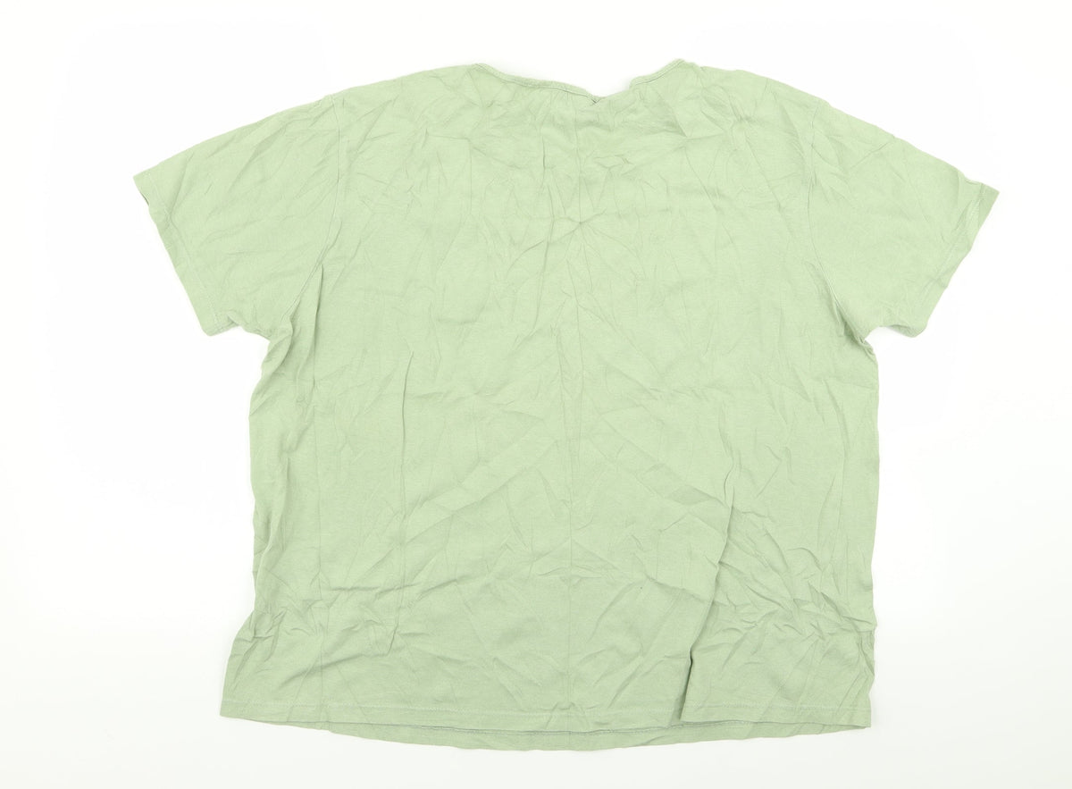 sutton Womens Green   Basic T-Shirt Size L