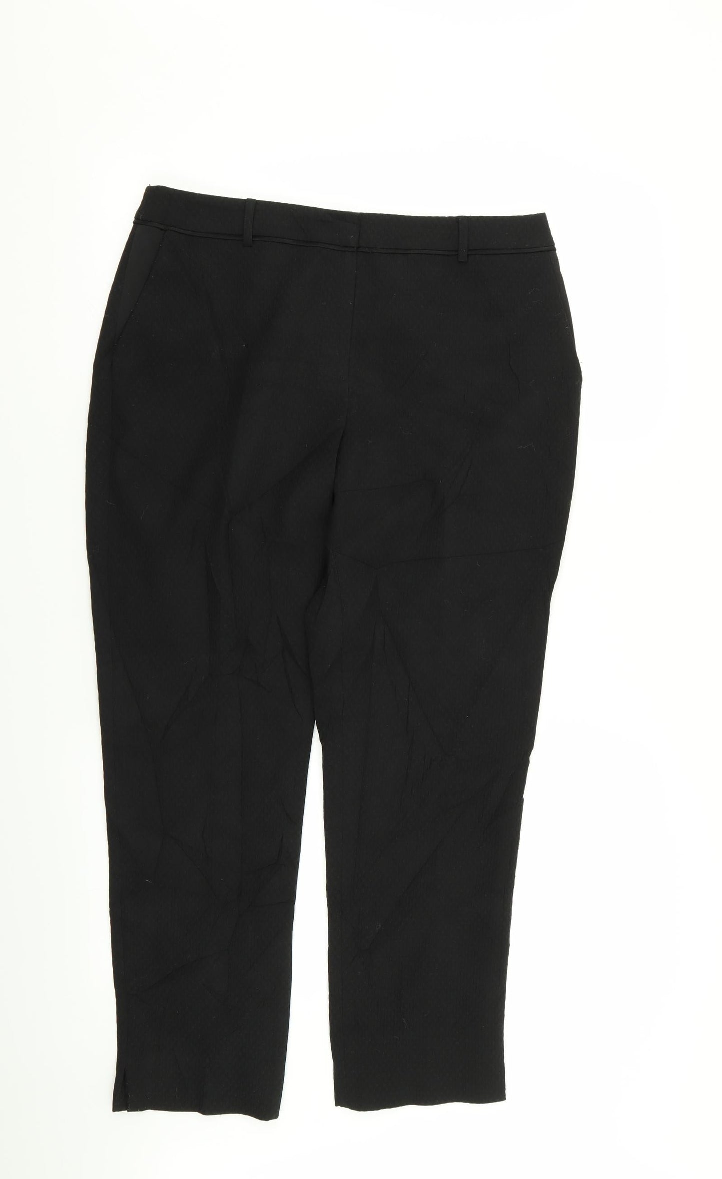 Womens UK Size 12 Pieces Regular Fit  Black Trousers