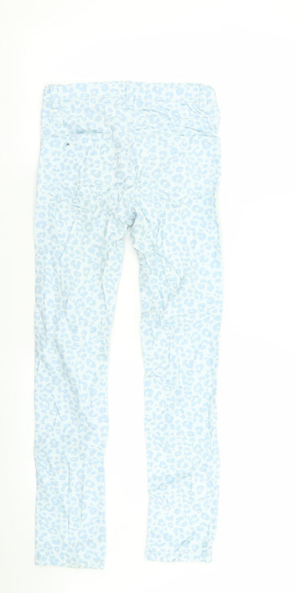 H&M Girls Blue Animal Print  Skinny Jeans Size 11-12 Years