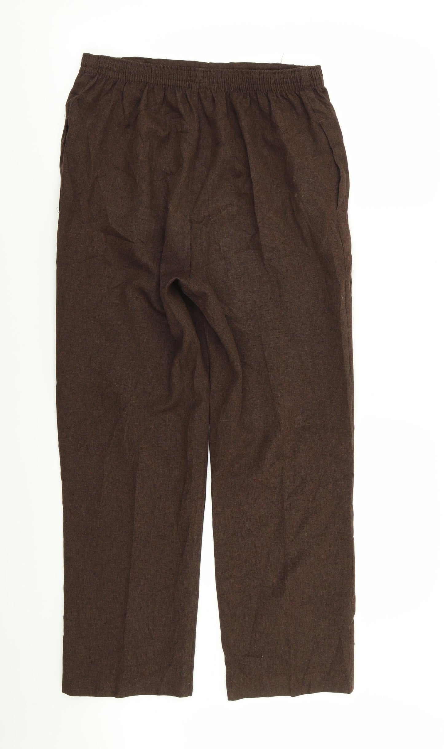 Womens UK Size 12 BHS Regular Fit  Brown Trousers