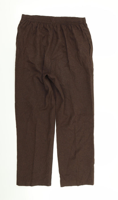 Womens UK Size 12 BHS Regular Fit  Brown Trousers