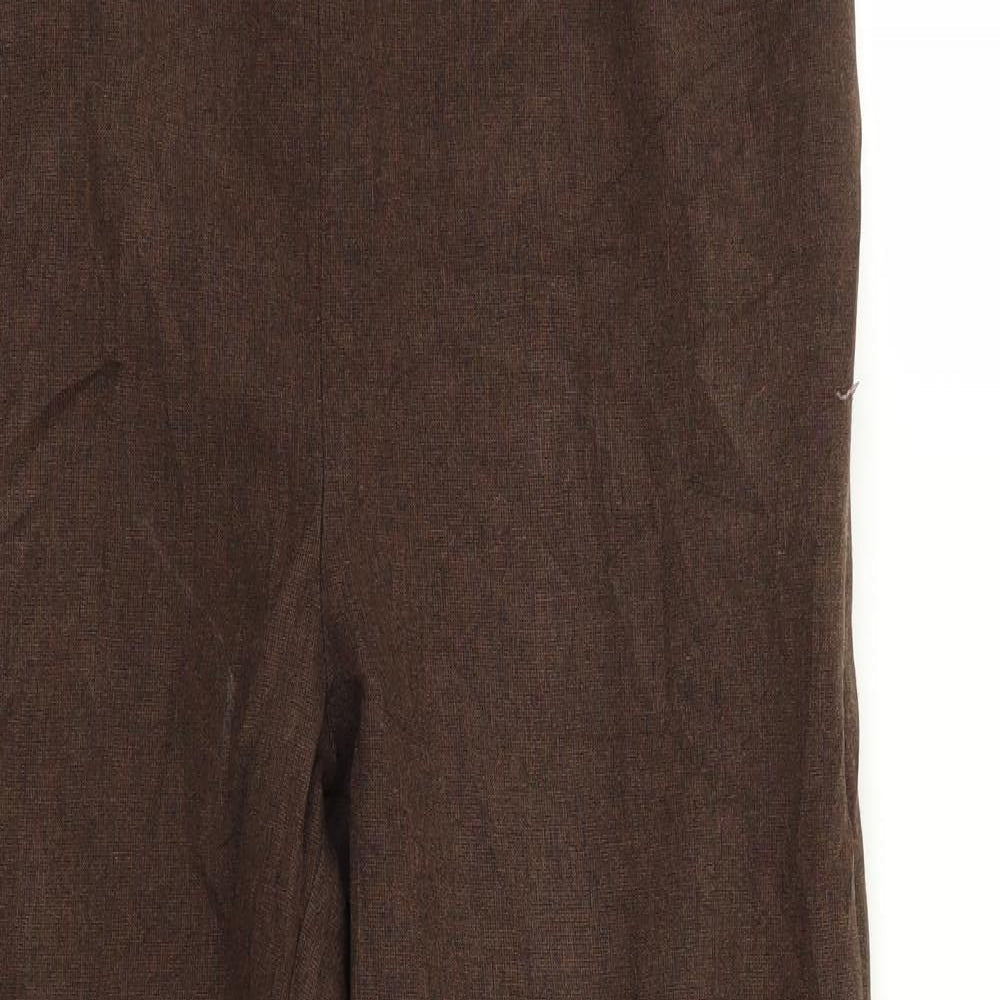 Womens UK Size 12 BHS Regular Fit  Brown Trousers