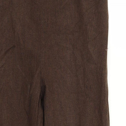 Womens UK Size 12 BHS Regular Fit  Brown Trousers