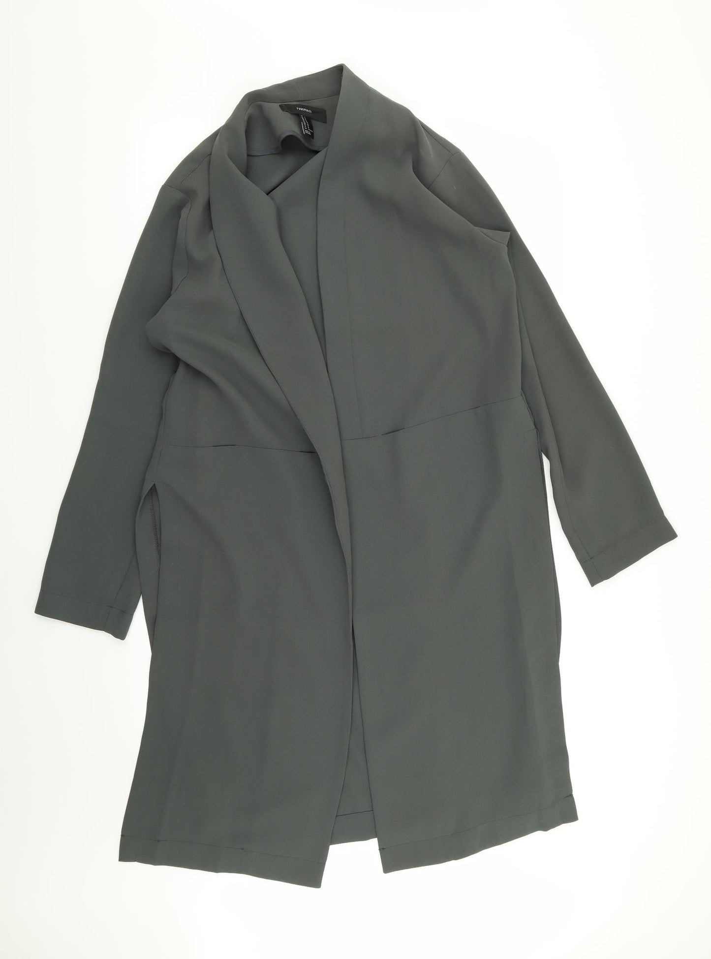 FOREVER 21 Womens Green   Overcoat Coat Size M