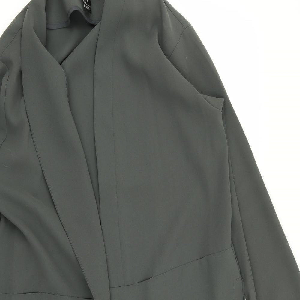 FOREVER 21 Womens Green   Overcoat Coat Size M