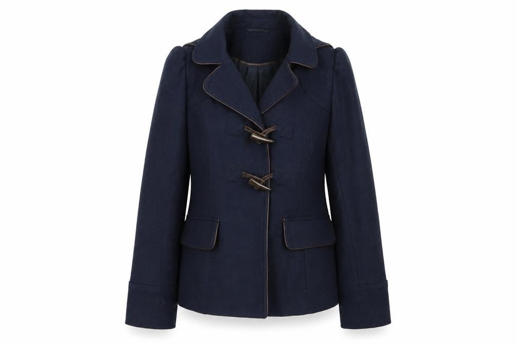 Womens UK Size 8 New Look Blue Overcoat