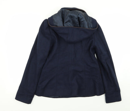 Womens UK Size 8 New Look Blue Overcoat