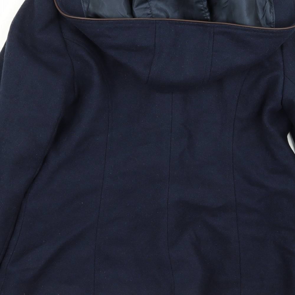 Womens UK Size 8 New Look Blue Overcoat
