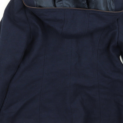 Womens UK Size 8 New Look Blue Overcoat