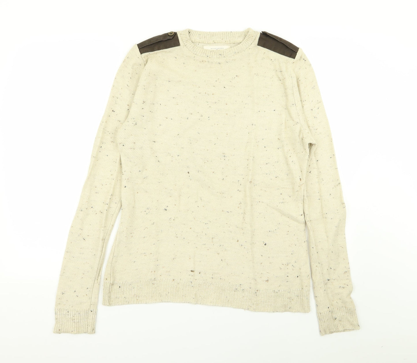 River Island Mens Beige   Pullover Jumper Size S