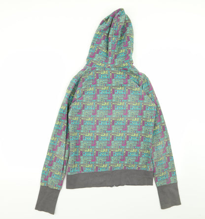 ardene Girls Multicoloured Geometric  Full Zip Jumper Size M