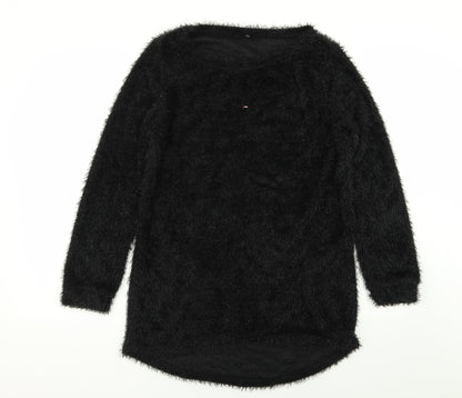 Womens UK Size 2XL Preworn Black Pullover Jumper