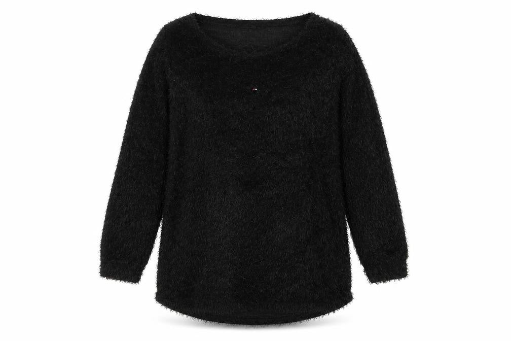 Womens UK Size 2XL Preworn Black Pullover Jumper