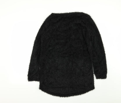 Womens UK Size 2XL Preworn Black Pullover Jumper