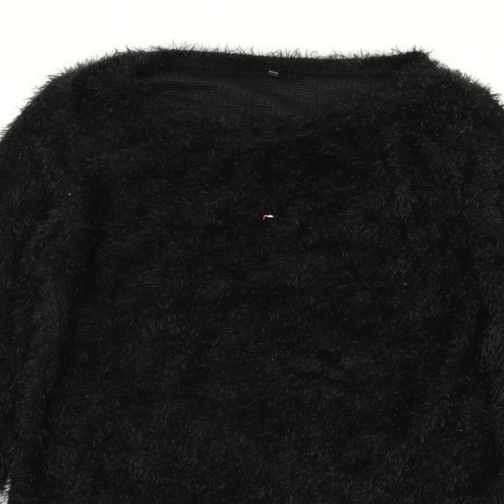 Womens UK Size 2XL Preworn Black Pullover Jumper
