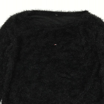 Womens UK Size 2XL Preworn Black Pullover Jumper