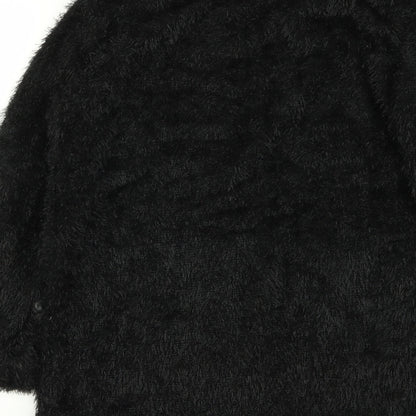 Womens UK Size 2XL Preworn Black Pullover Jumper
