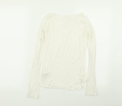 Womens UK Size 8 New Look White Basic T-Shirt