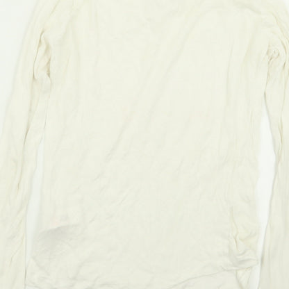 Womens UK Size 8 New Look White Basic T-Shirt