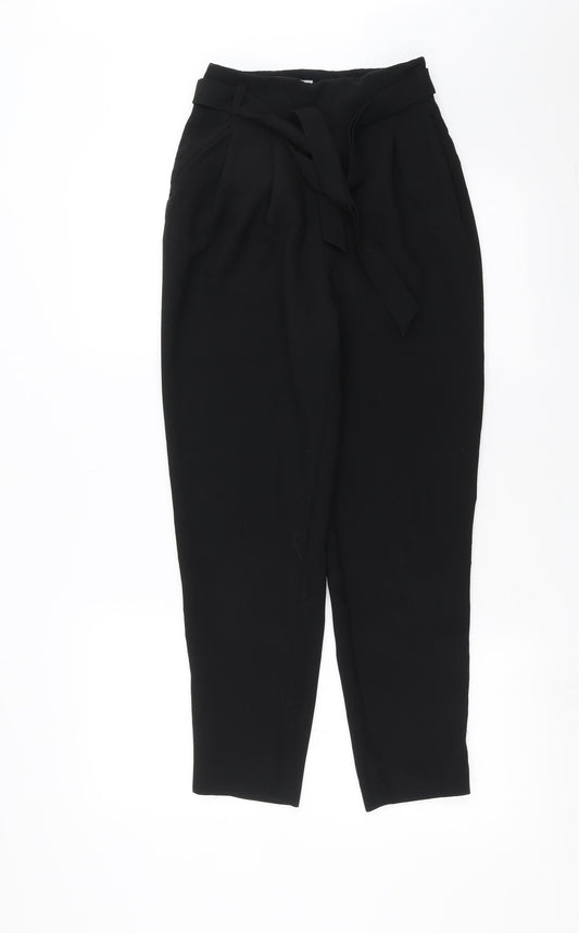 Womens UK Size 6 H&M Regular Fit  Black Trousers