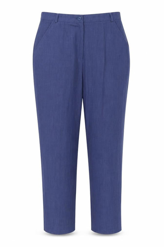 Womens UK Size 14 Chianti Regular Fit  Blue Trousers