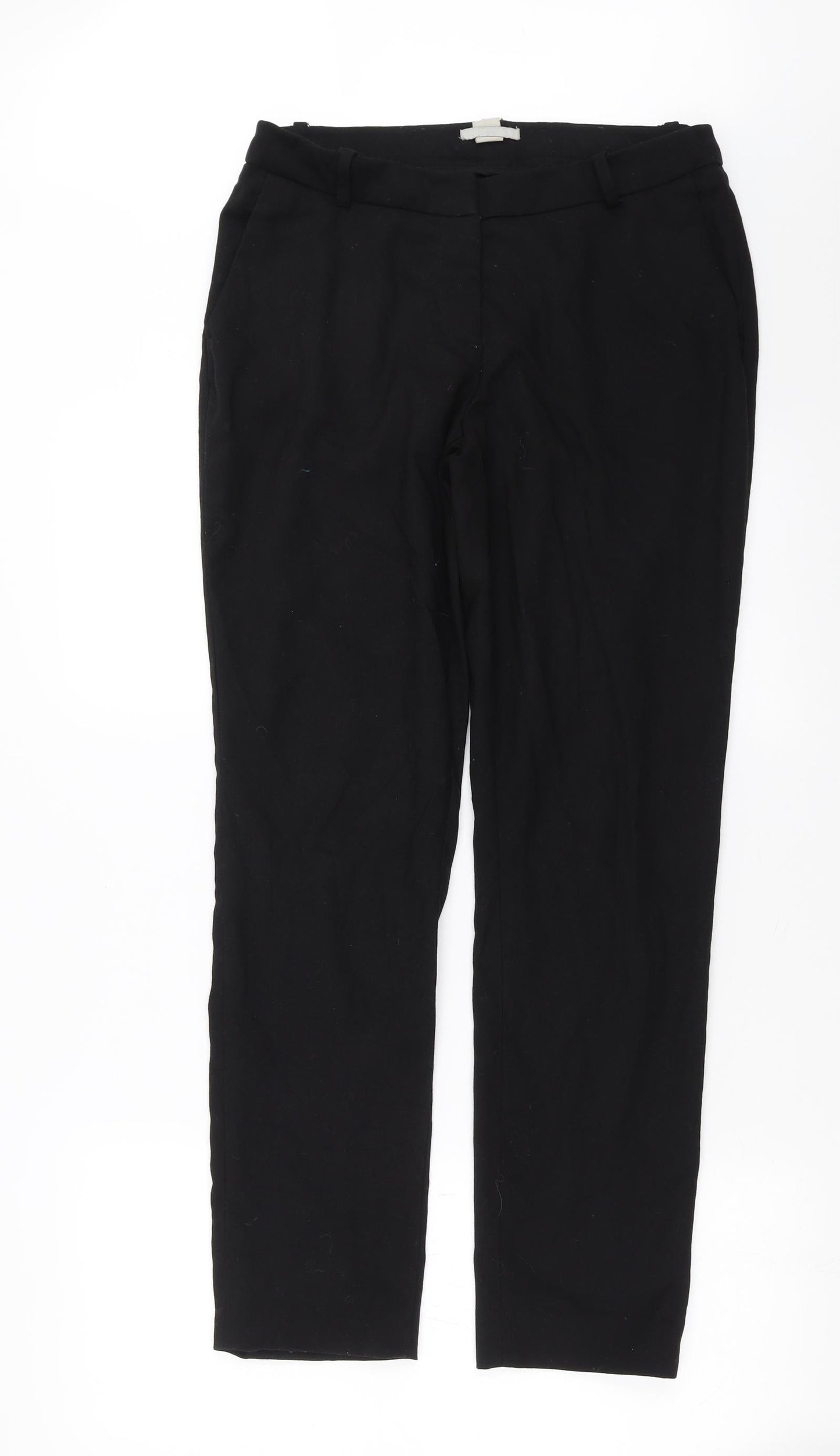 Womens UK Size 12 H&M Regular Fit  Black Trousers