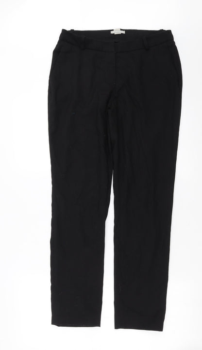 Womens UK Size 12 H&M Regular Fit  Black Trousers