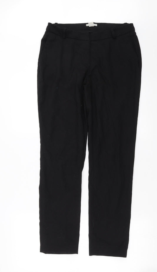 Womens UK Size 12 H&M Regular Fit  Black Trousers