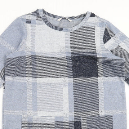 Sainsburys  Womens Blue Check  Jumper Dress  Size 10