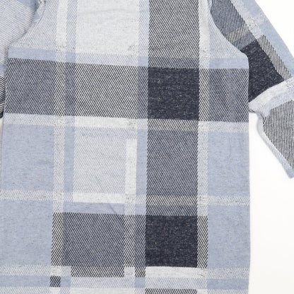 Sainsburys  Womens Blue Check  Jumper Dress  Size 10