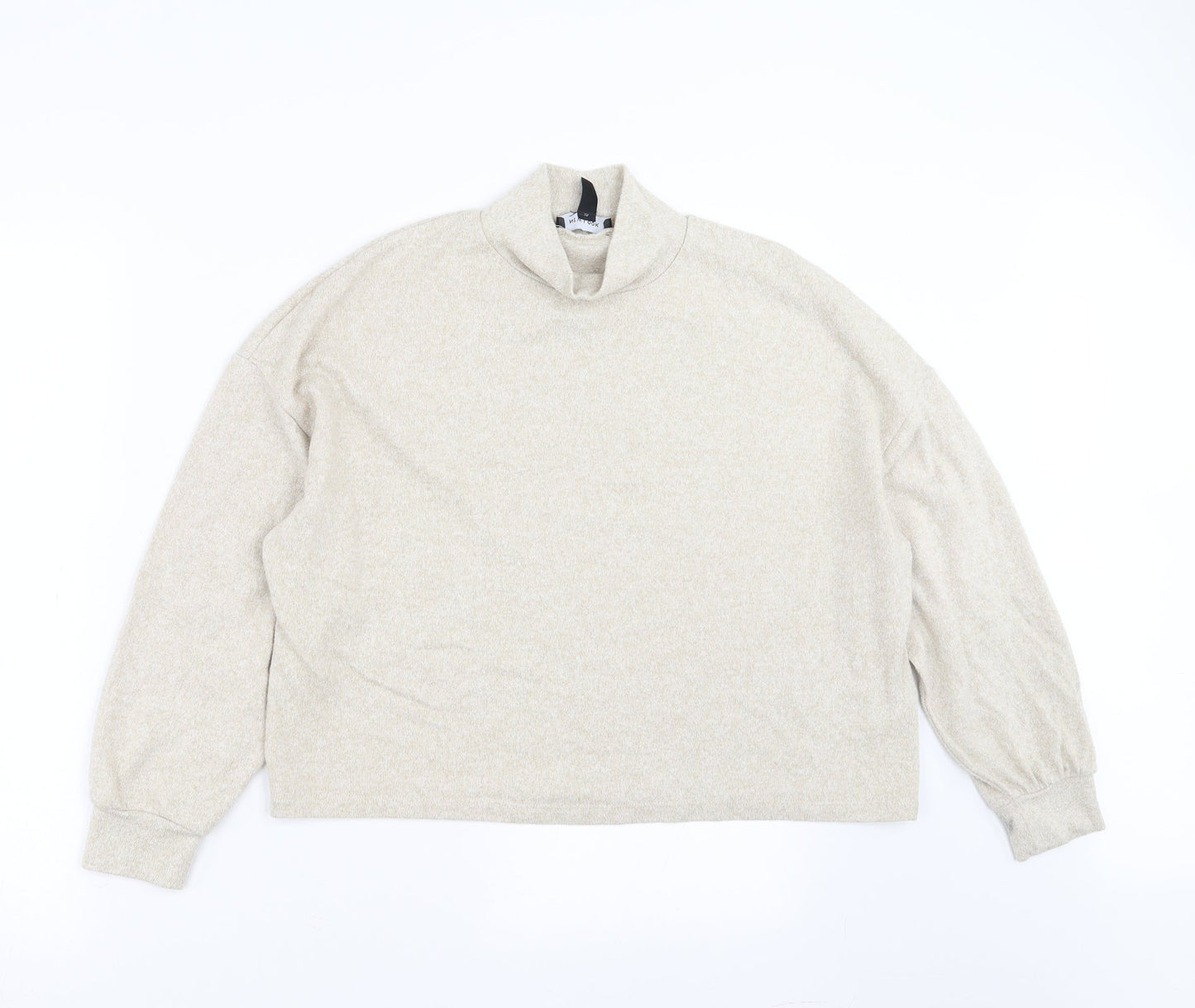 Womens UK Size S New Look Beige Pullover Jumper