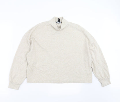 Womens UK Size S New Look Beige Pullover Jumper