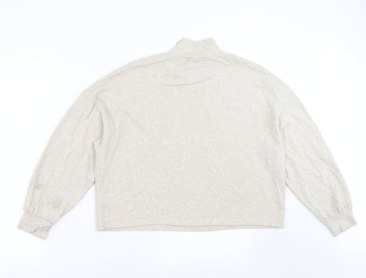 Womens UK Size S New Look Beige Pullover Jumper