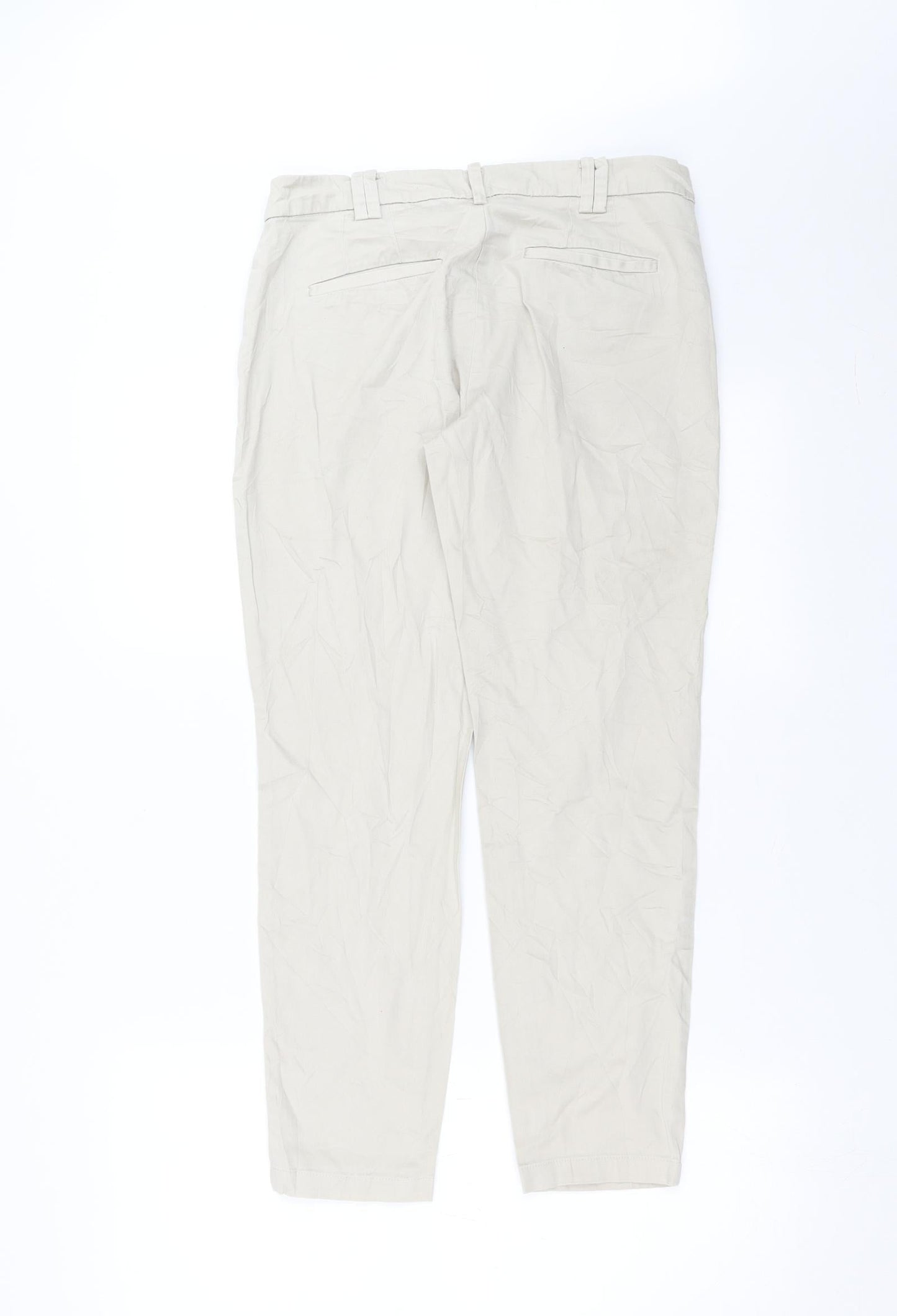 Mango Womens Beige   Trousers  Size 10 L26 in