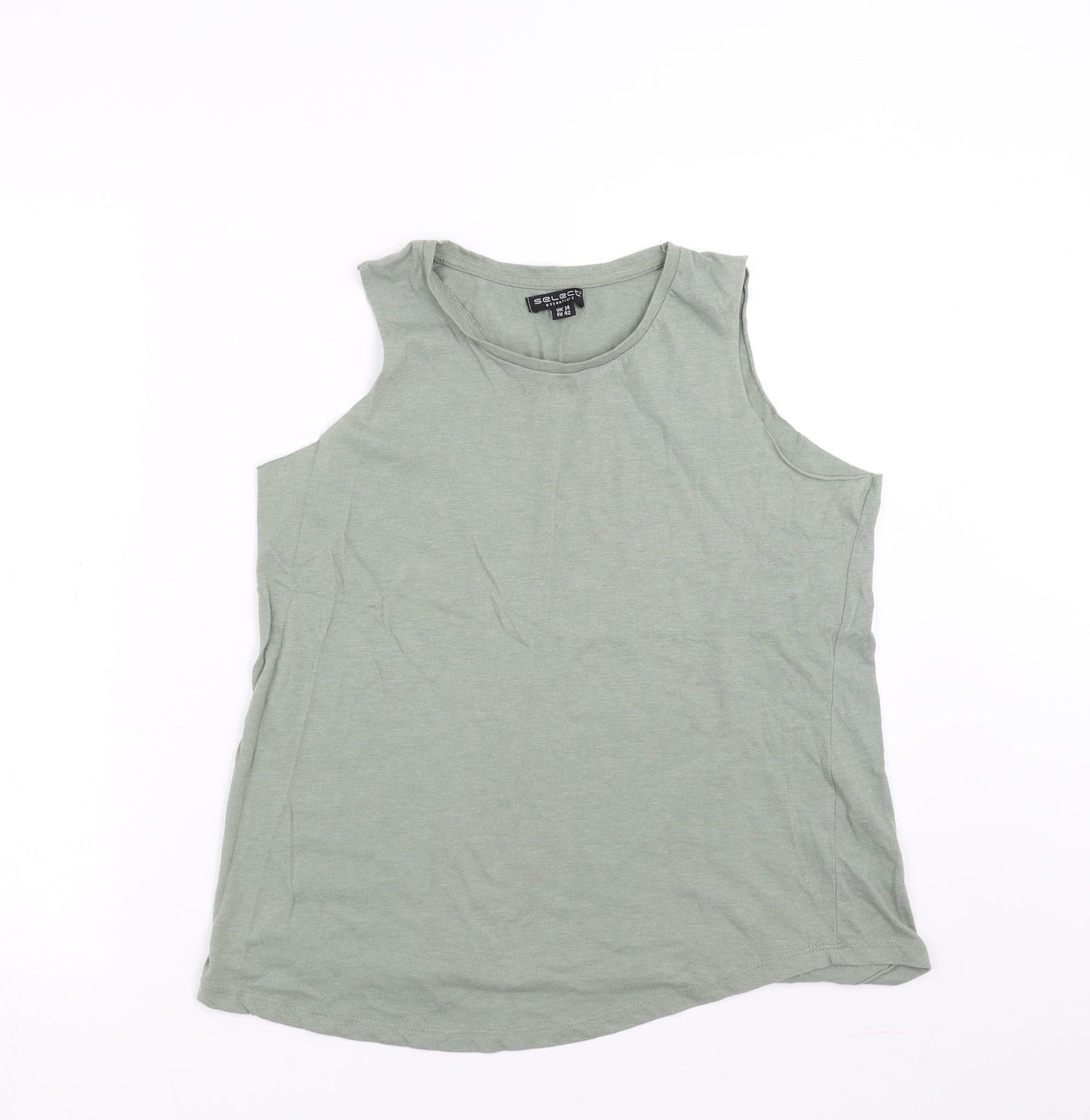 Womens UK Size 14 Select Green Basic Tank