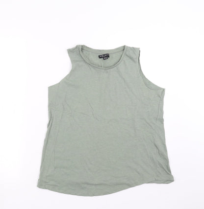 Womens UK Size 14 Select Green Basic Tank