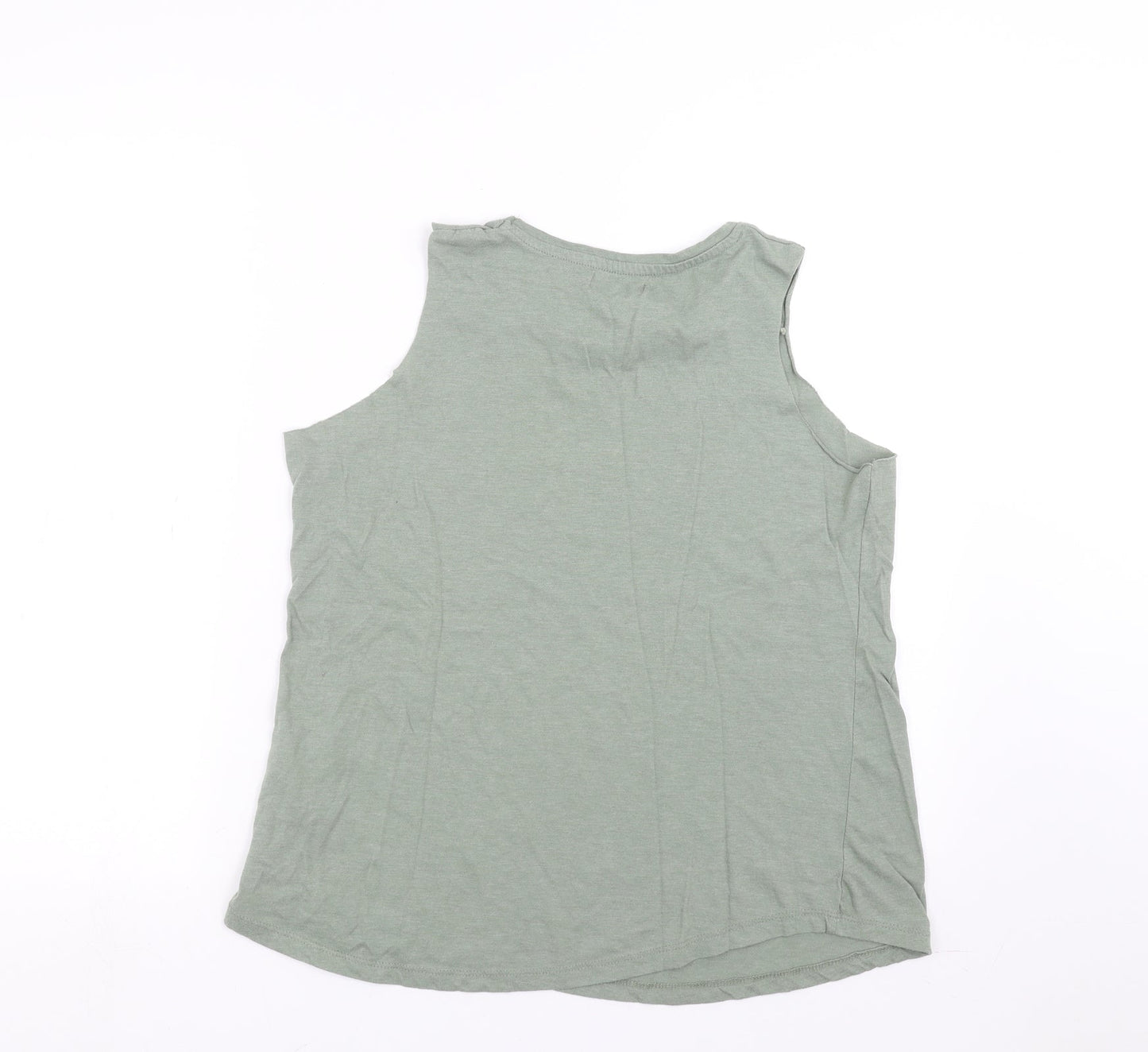 Womens UK Size 14 Select Green Basic Tank