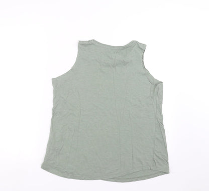 Womens UK Size 14 Select Green Basic Tank