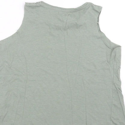 Womens UK Size 14 Select Green Basic Tank