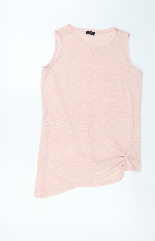 F&F Womens Pink  Knit Basic Blouse Size 14