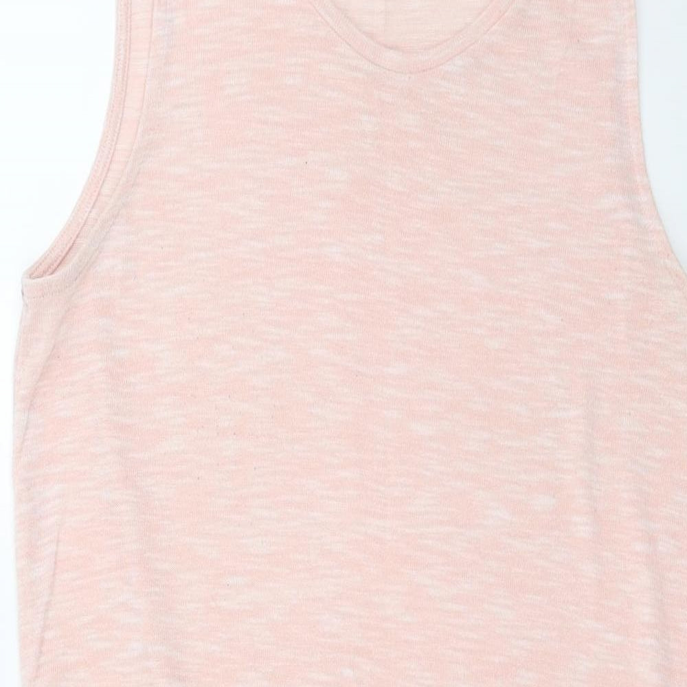 F&F Womens Pink  Knit Basic Blouse Size 14