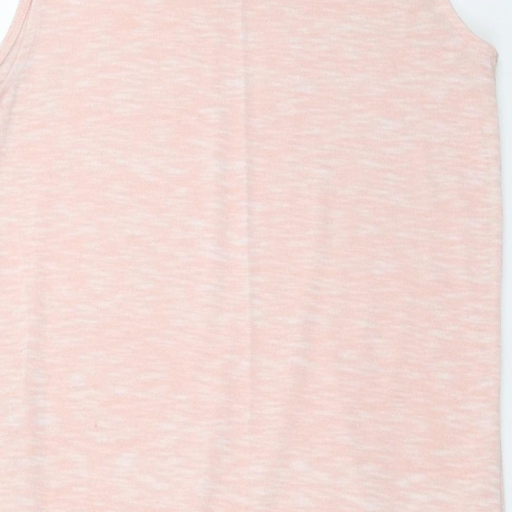F&F Womens Pink  Knit Basic Blouse Size 14