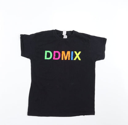 Fruit of the Loom Boys Black   Basic T-Shirt Size 9-10 Years  - ddmix