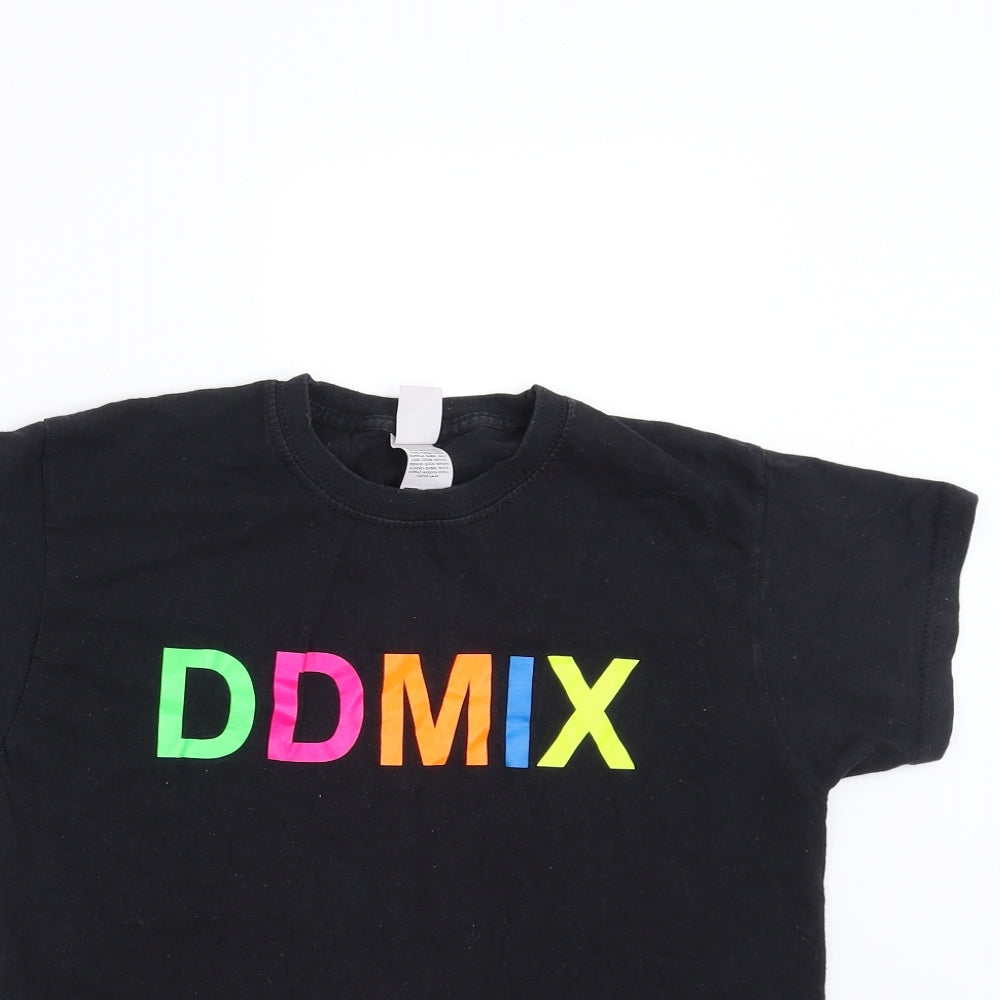 Fruit of the Loom Boys Black   Basic T-Shirt Size 9-10 Years  - ddmix