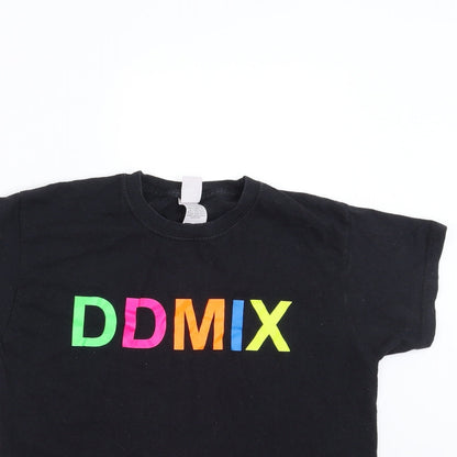 Fruit of the Loom Boys Black   Basic T-Shirt Size 9-10 Years  - ddmix