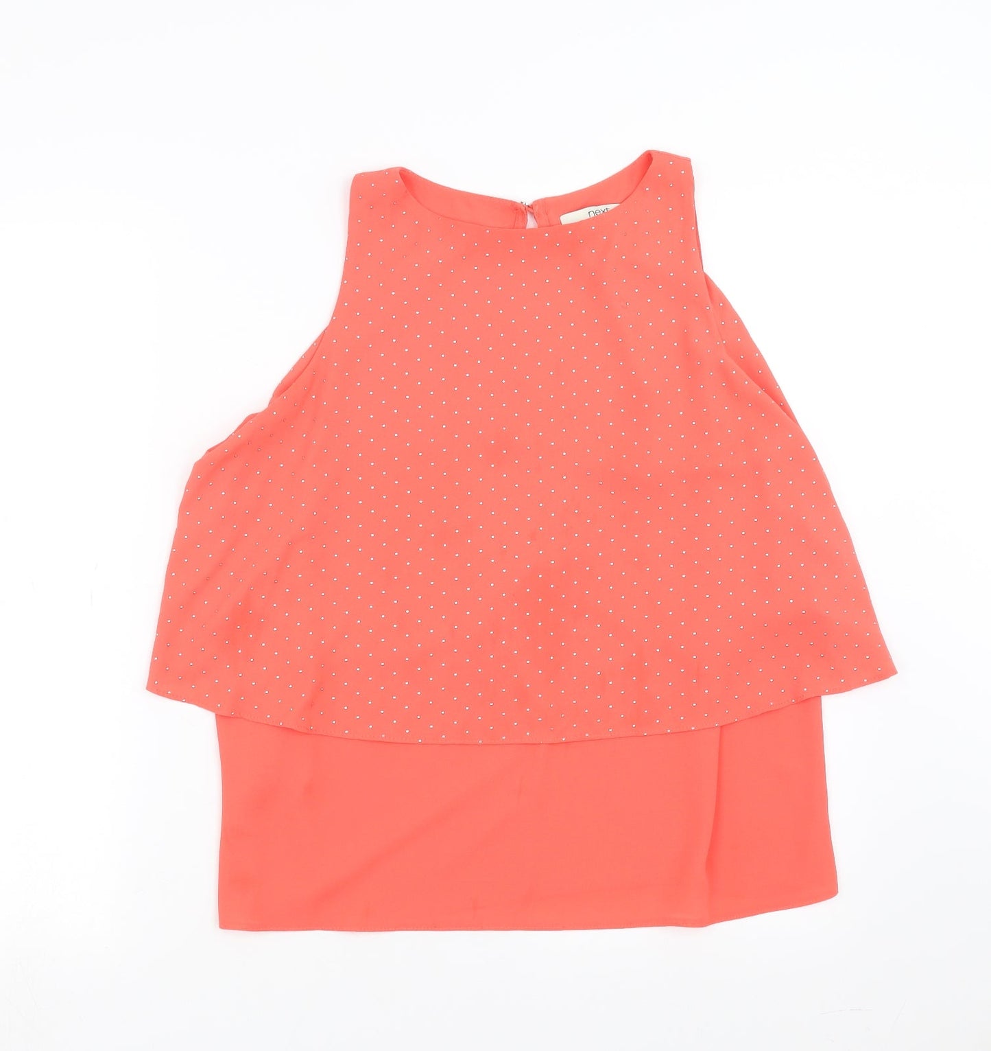 Womens UK Size 14 NEXT Orange Basic Blouse