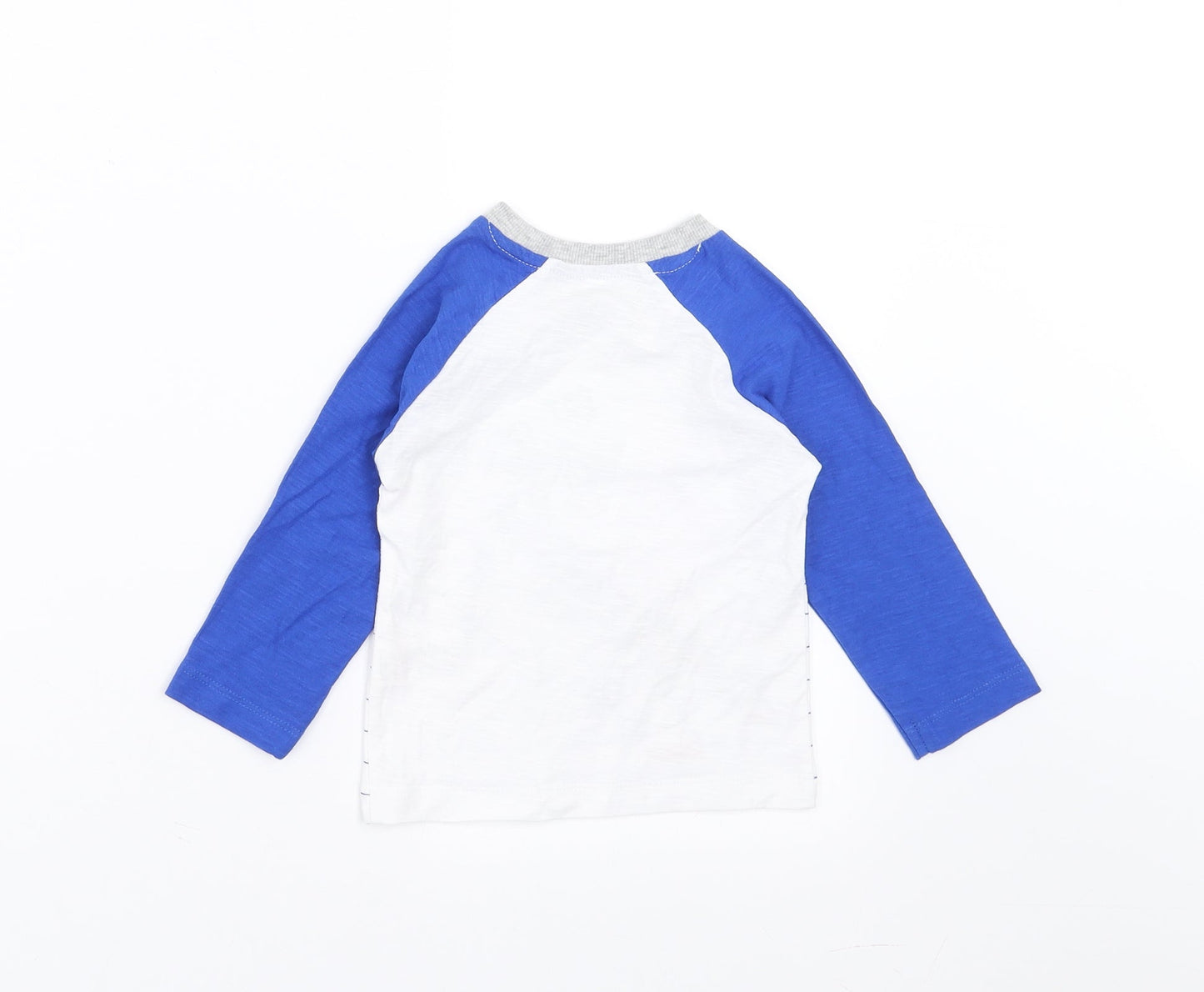 Matalan Baby White Striped  Basic T-Shirt Size 9-12 Months  - got to stay fly